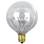 FEIT ELECTRIC Feit BP25G16.5 2 Count 25 Watt Clear Long Life Vanity Globe Light Bulb BP25G16-1/2